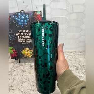 Starbucks 2024 Spring UNRELEASED Mermaid Scale Cup. Green with Black. NWT. Shiny